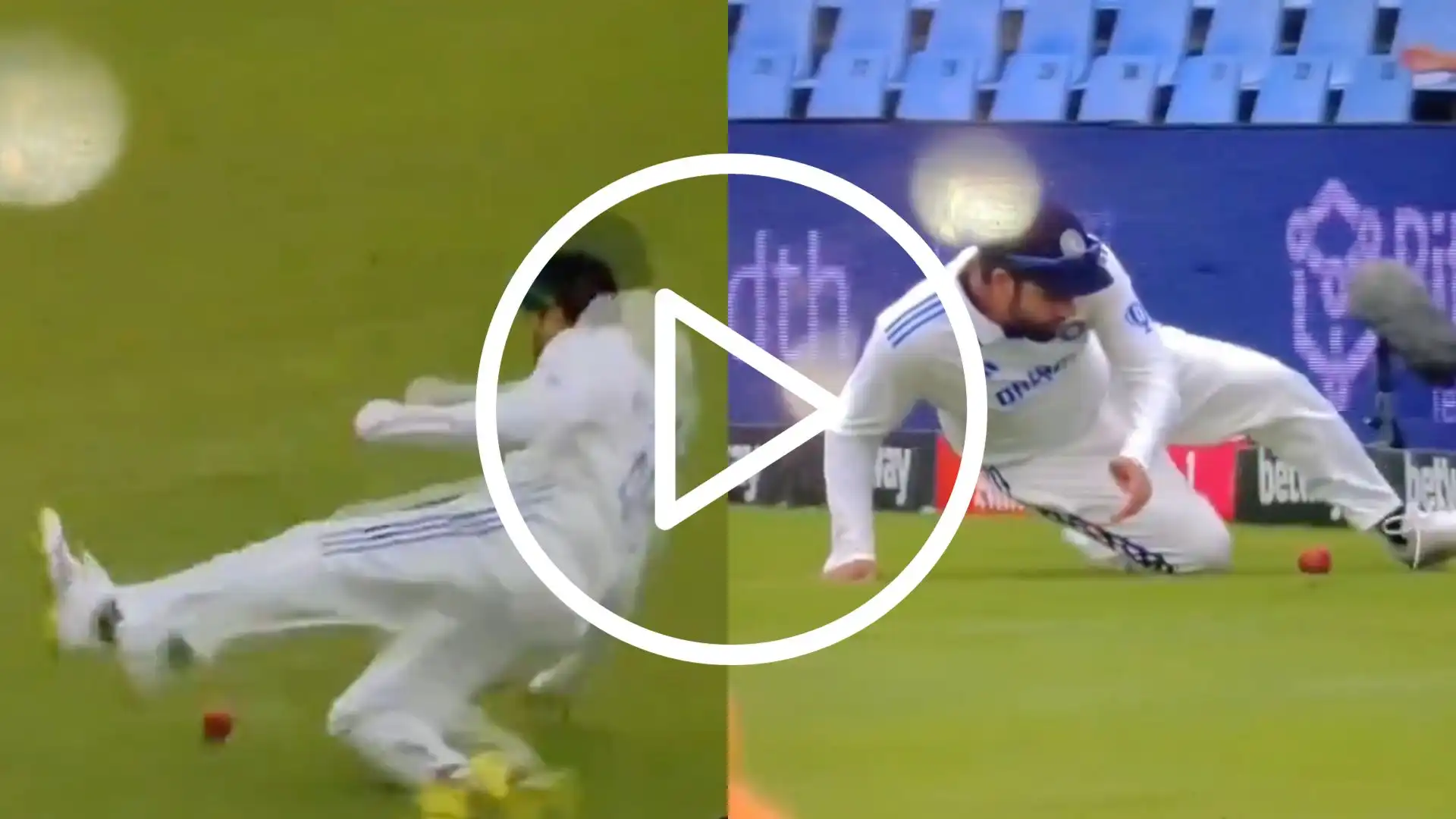 [Watch] Rohit Sharma’s ‘Fielding Humiliation’ Saved By 'Valiant' Leg Stretch